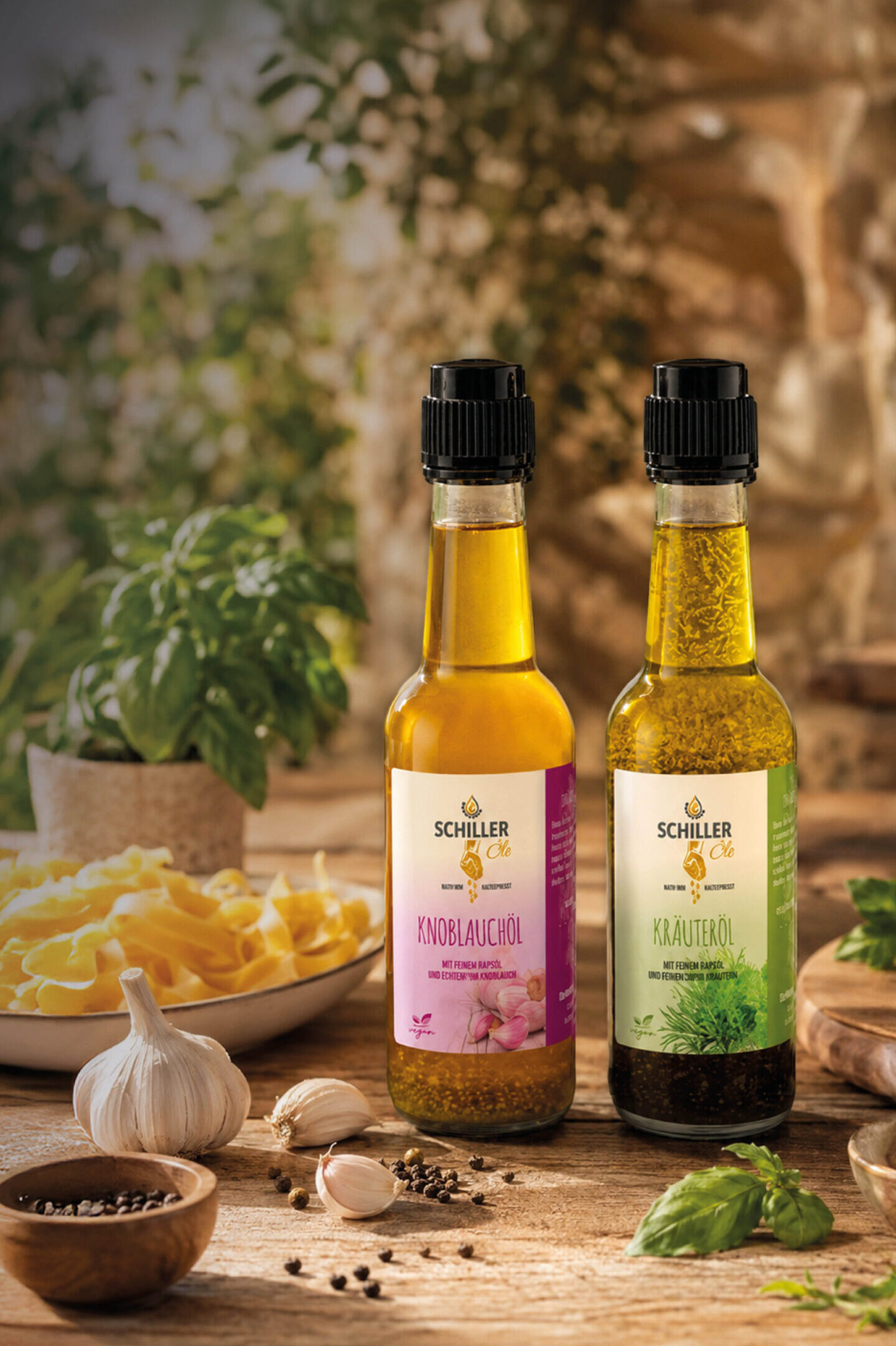 Pasta e Amore – Knoblauch- & Kräuteröl-Geschenkset (250ml)